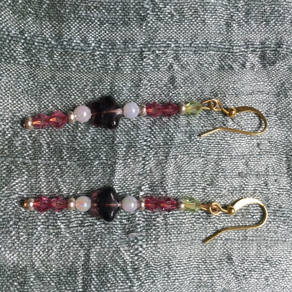 Handmade bead earrings - Picture 6 of 8